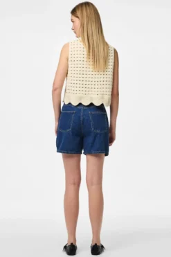 Abbi Shorts - Medium Blue Denim