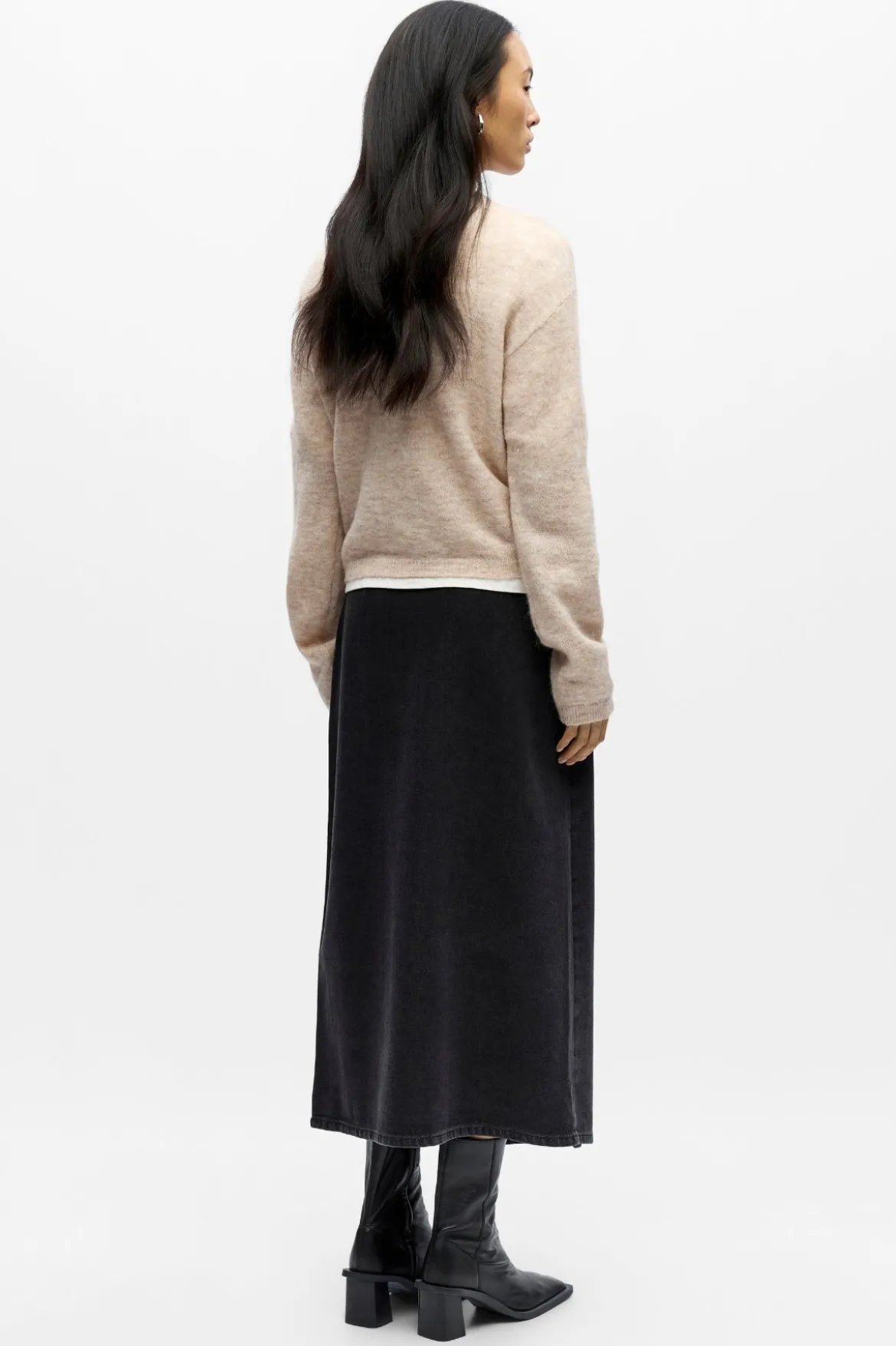 Agate Strik Cardigan - Humus Melange