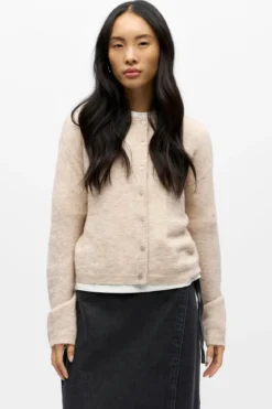 Agate Strik Cardigan - Humus Melange