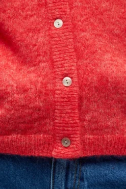 Agate Strik Cardigan - Poinsettia Melange