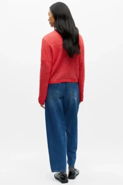 Agate Strik Cardigan - Poinsettia Melange