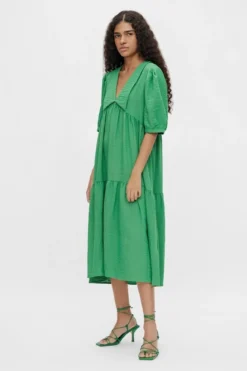 Alaia Lang Kjole - Artichoke Green