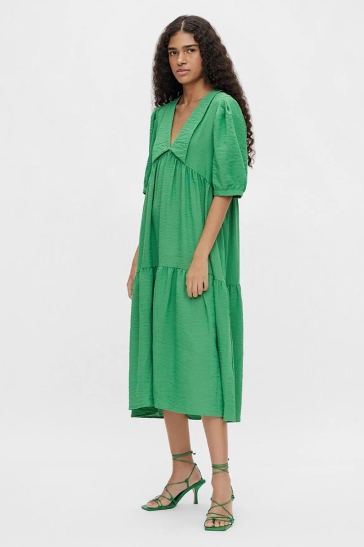 Alaia Lang Kjole - Artichoke Green