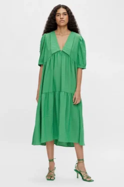 Alaia Lang Kjole - Artichoke Green