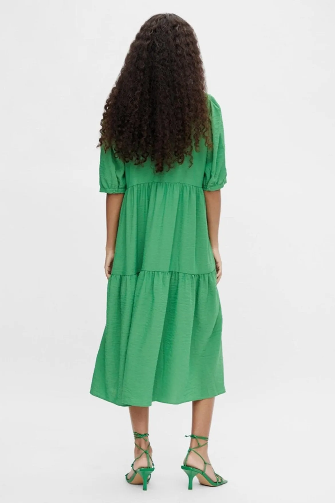 Alaia Lang Kjole - Artichoke Green