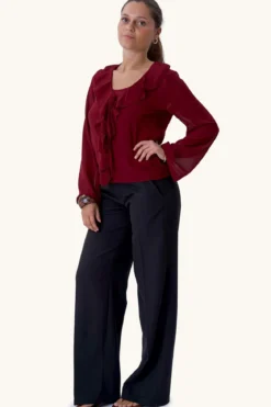 Alba Bluse - Burgundy