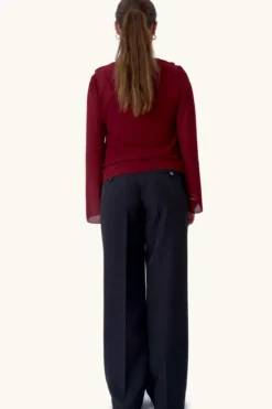 Alba Bluse - Burgundy