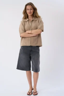 Alba Polo Knit - Beige