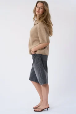 Alba Polo Knit - Beige