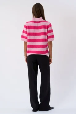 Alba Polo Knit - Pink