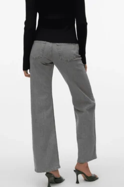 Alexis Lavtaljede Denim Jeans - Lys Grå Denim