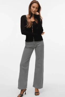 Alexis Lavtaljede Denim Jeans - Lys Grå Denim