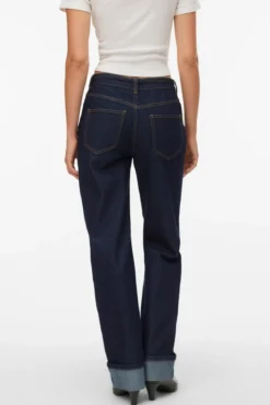 Allison Straight Rosebelt - Mørkeblå Denim