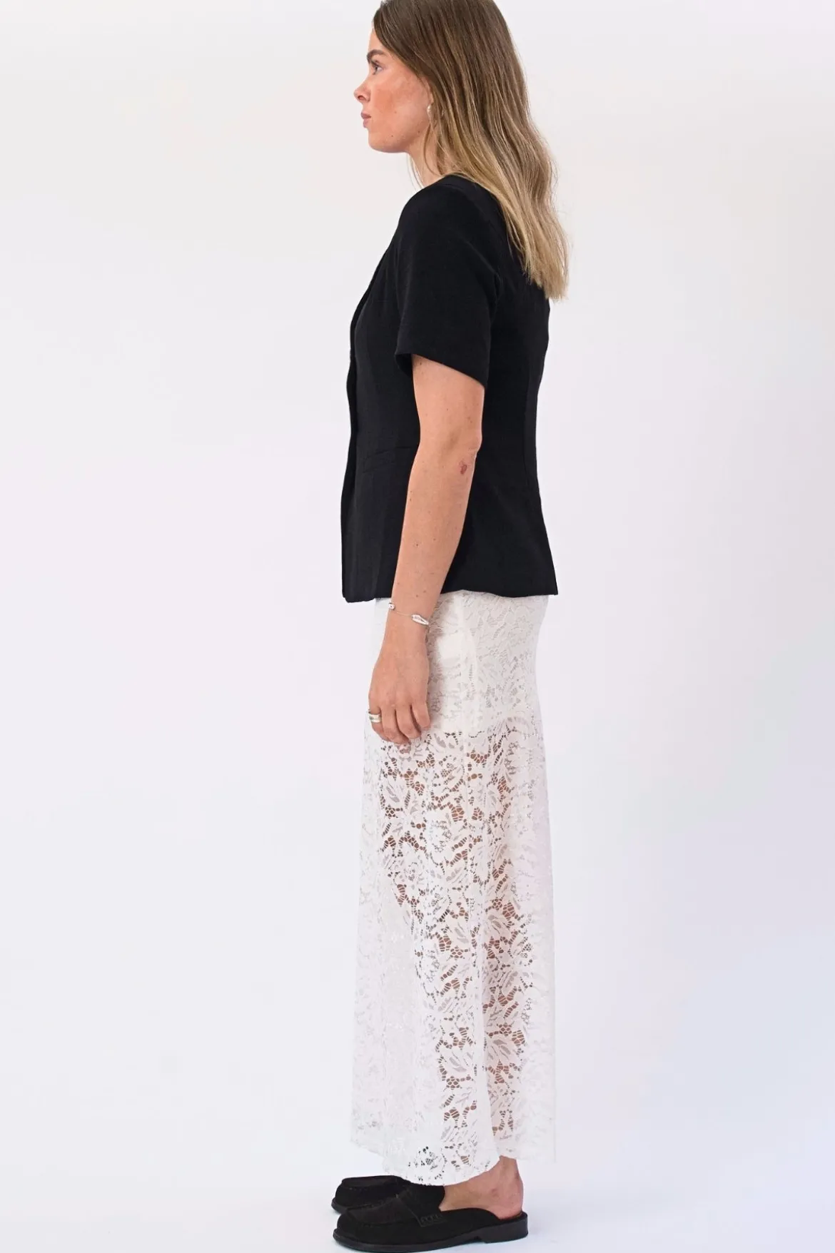 Amara Lace Maxi Skirt - Hvid