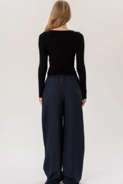 Anastasia Wide Pants - Navy