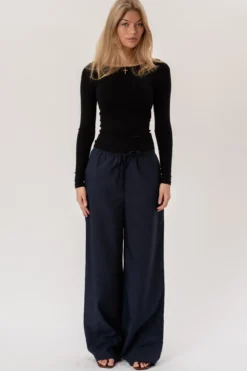 Anastasia Wide Pants - Navy