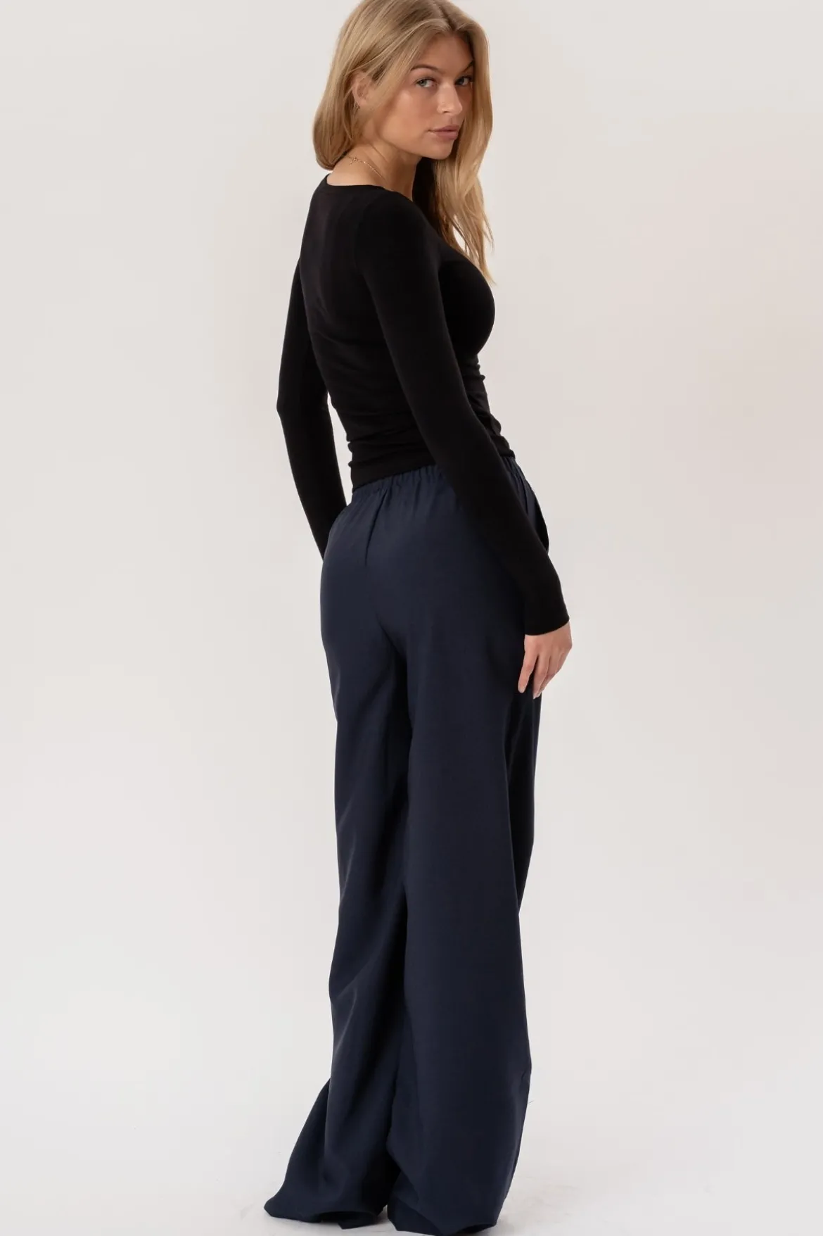 Anastasia Wide Pants - Navy