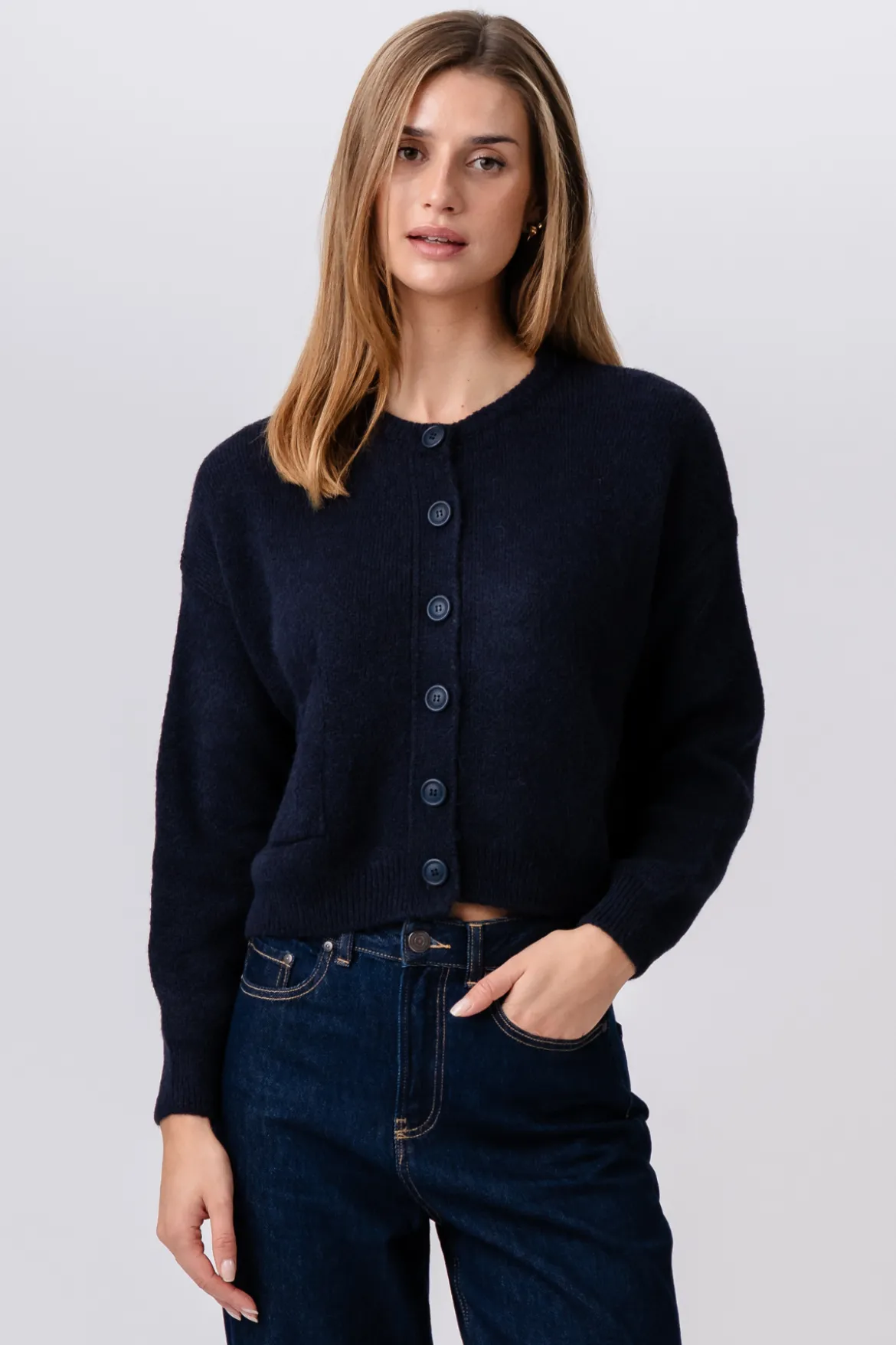 Angelique Cardigan - Dyb Blå