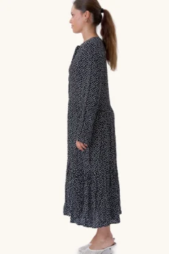 Anna langærmet kjole - Sort