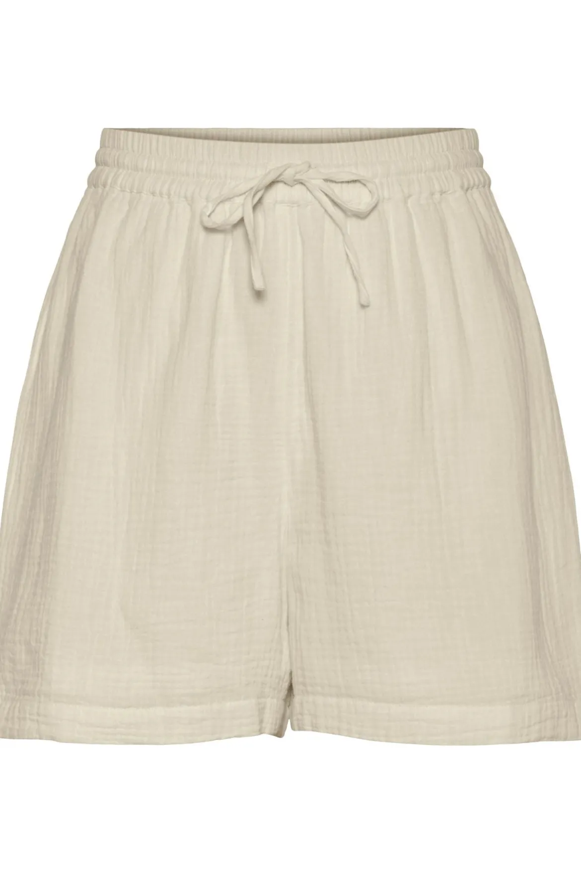 Astina High-Waisted Shorts - Silver Lining - TEESHOPPEN