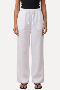 Astrid Hør Pants - Hvid