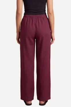 Astrid Hør Pants - Rød