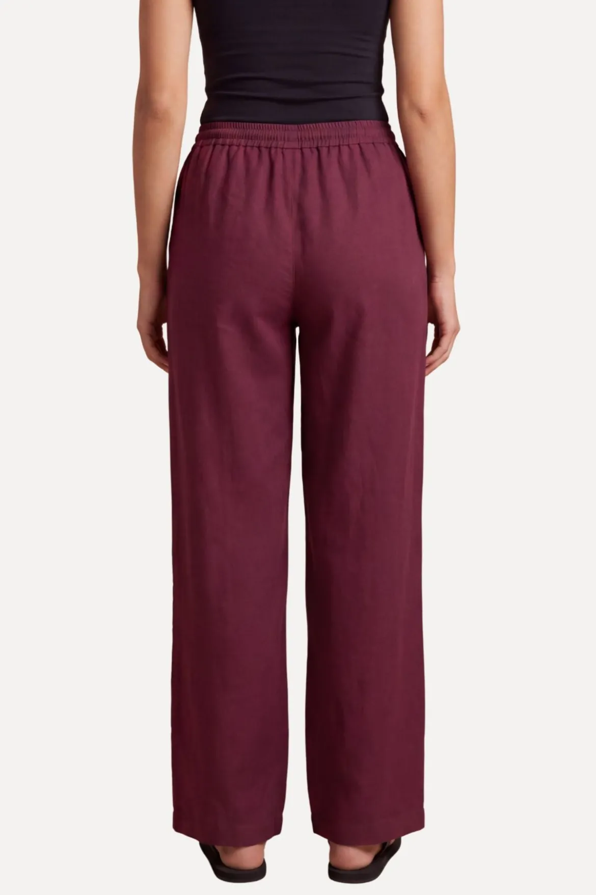 Astrid Hør Pants - Rød
