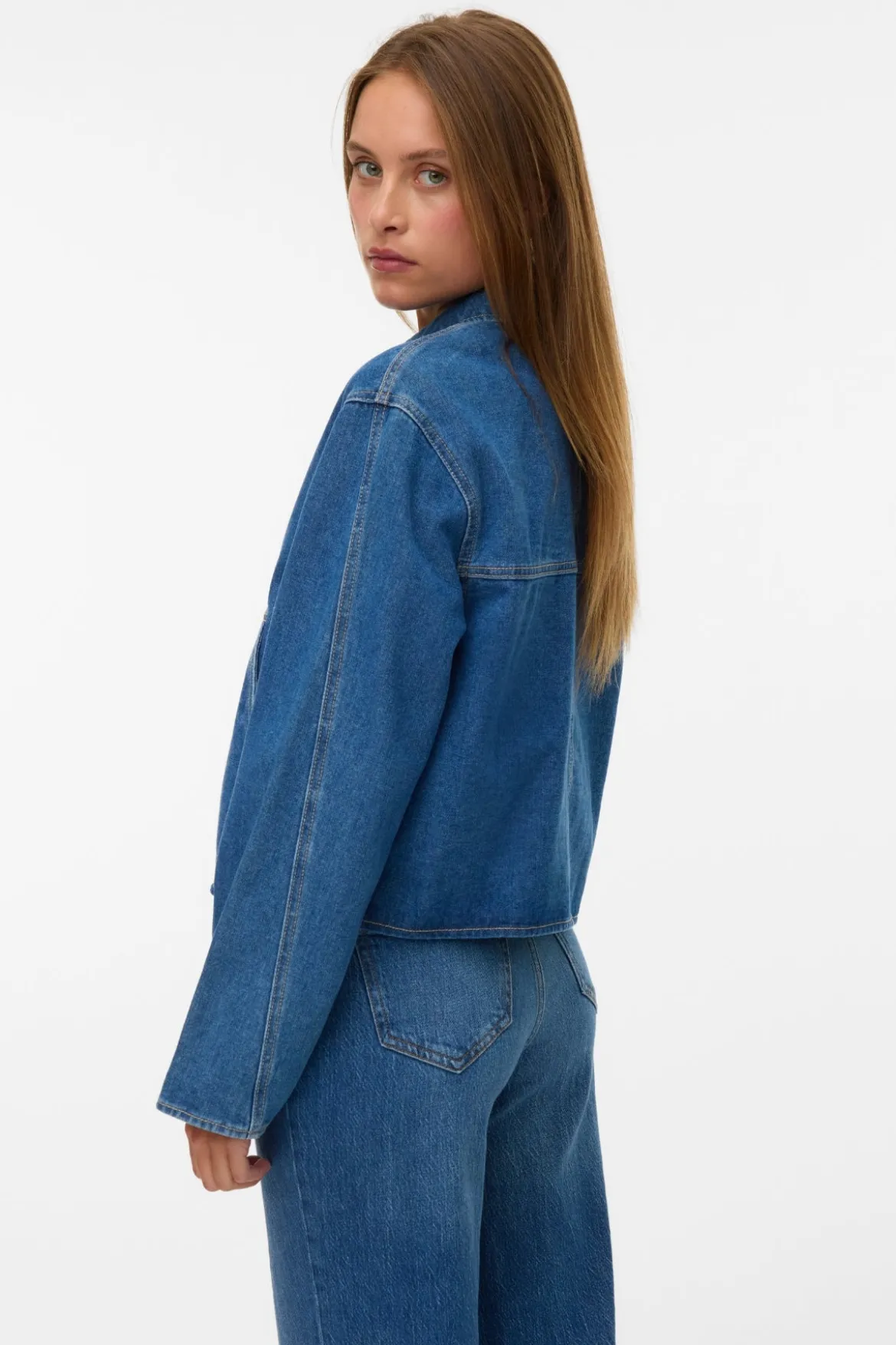 Aura Denim Jacket - Medium Blue Denim