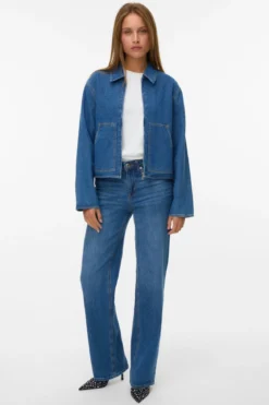 Aura Denim Jacket - Medium Blue Denim