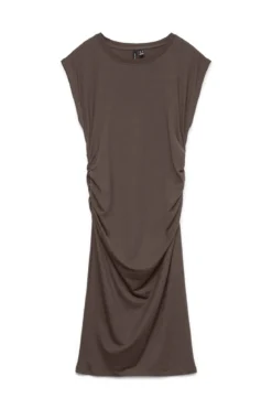 Ava Sarah Kort Kjole - Chocolate Martini