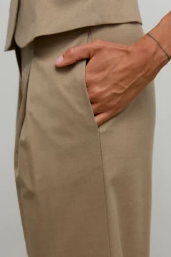 Ayah Hw Wide Pants - Dune Melange