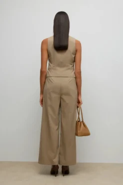 Ayah U-Neck Vest - Dune Melange