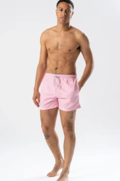 Badeshorts - Rosé/Hvid