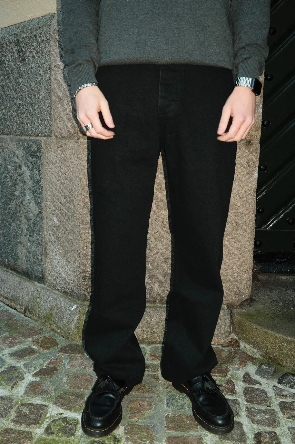 Baggy Jeans - Sort Denim