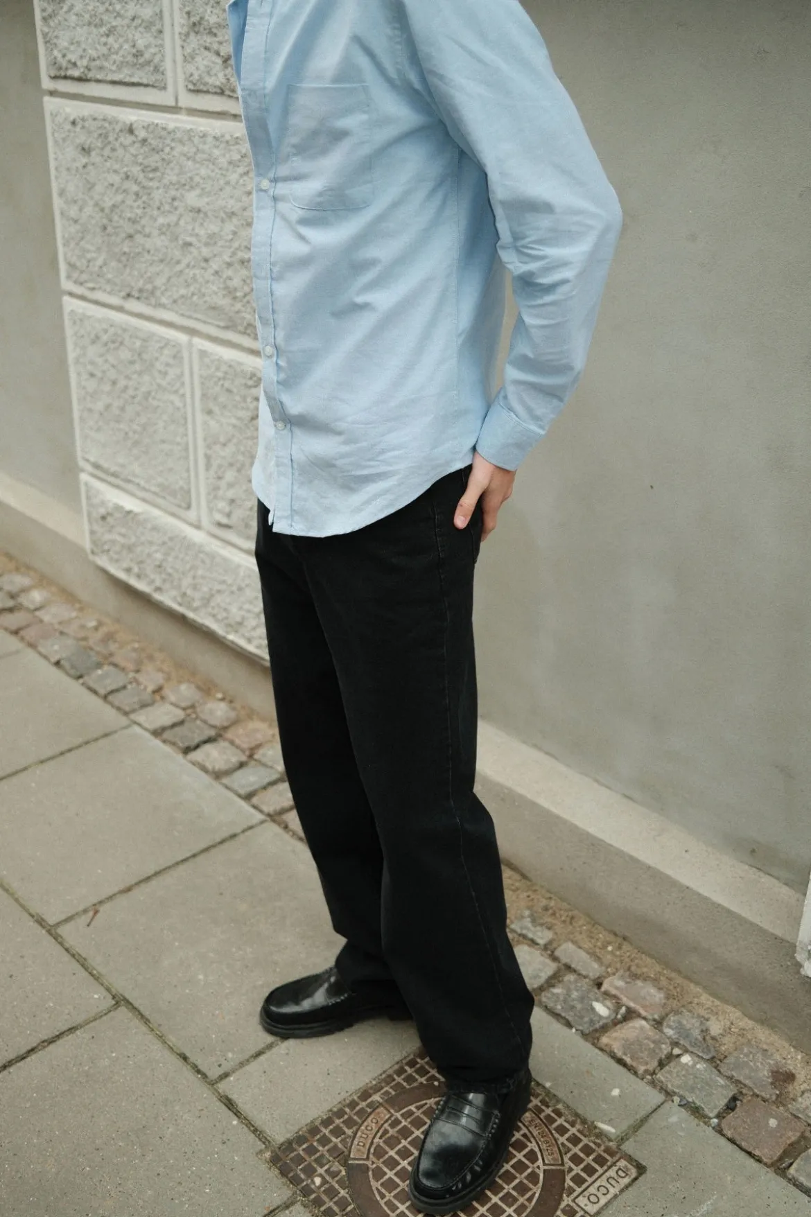 Baggy Jeans - Sort Denim