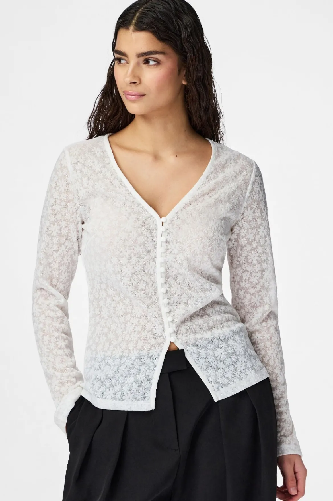 Baisy Cardigan - Cloud Dancer