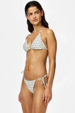 Baomi Bikini Trekantstop - Egret Black Dot