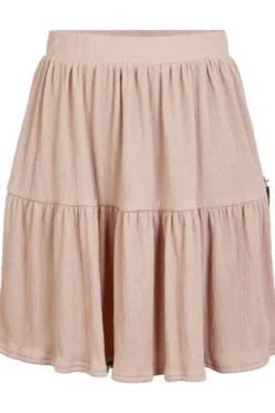 Basic blød mini nederdel - Misty rose