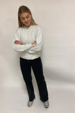 Basic Crewneck - Askegrå (dame)