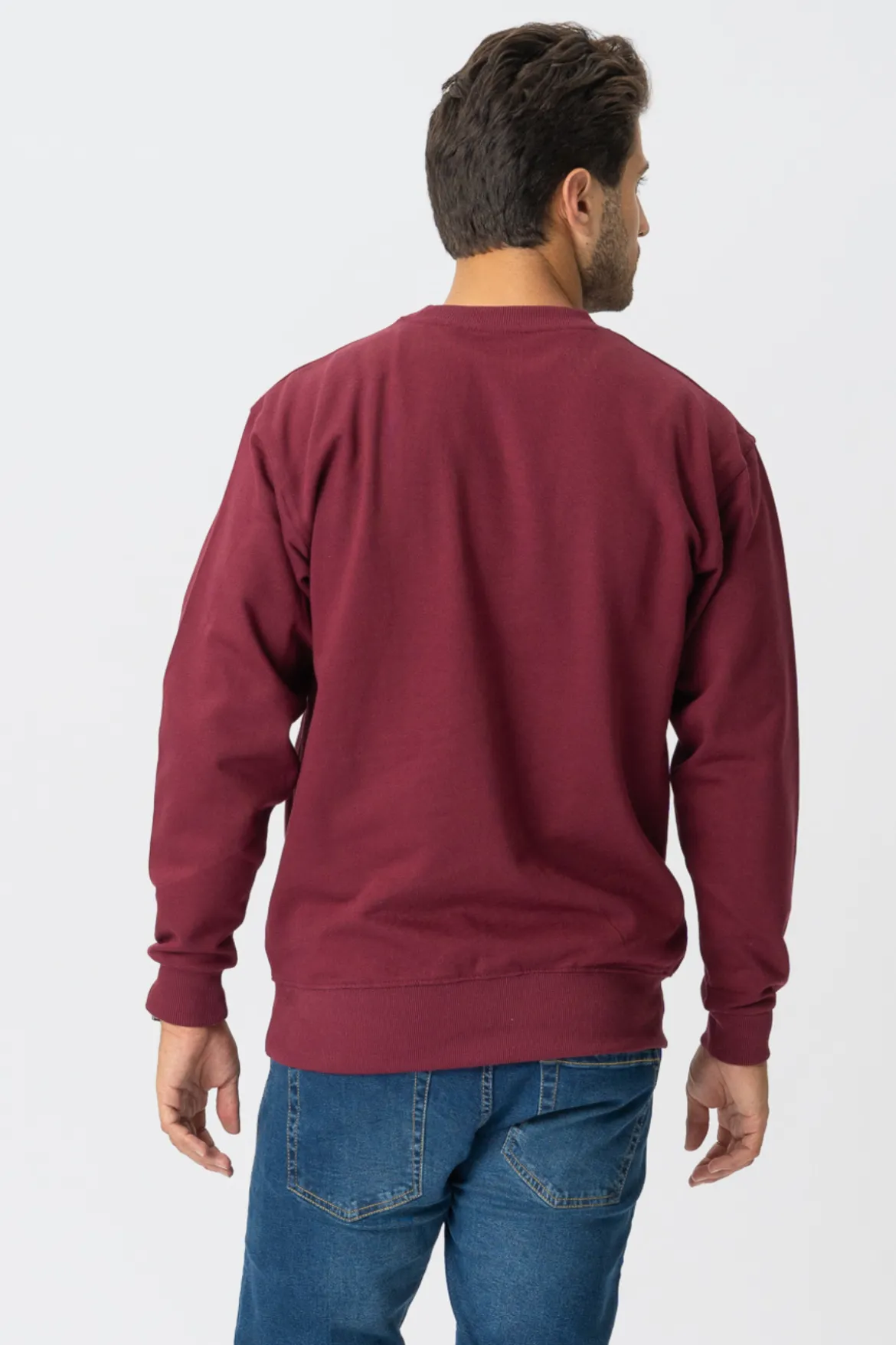 Basic Crewneck - Bordeaux Rød