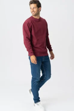 Basic Crewneck - Bordeaux Rød