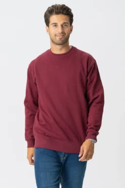 Basic Crewneck - Bordeaux Rød