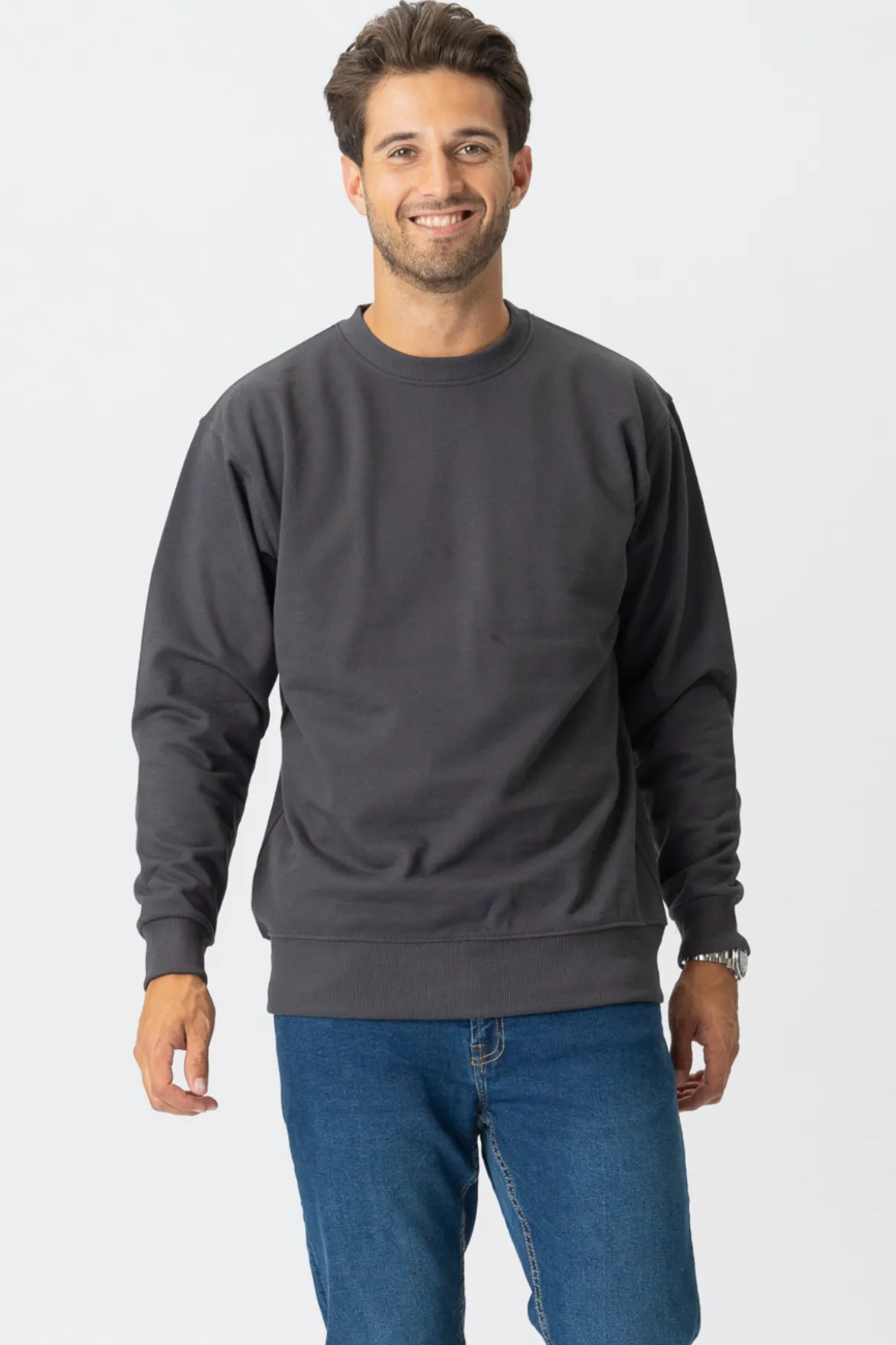 Basic Crewneck - Mørkegrå