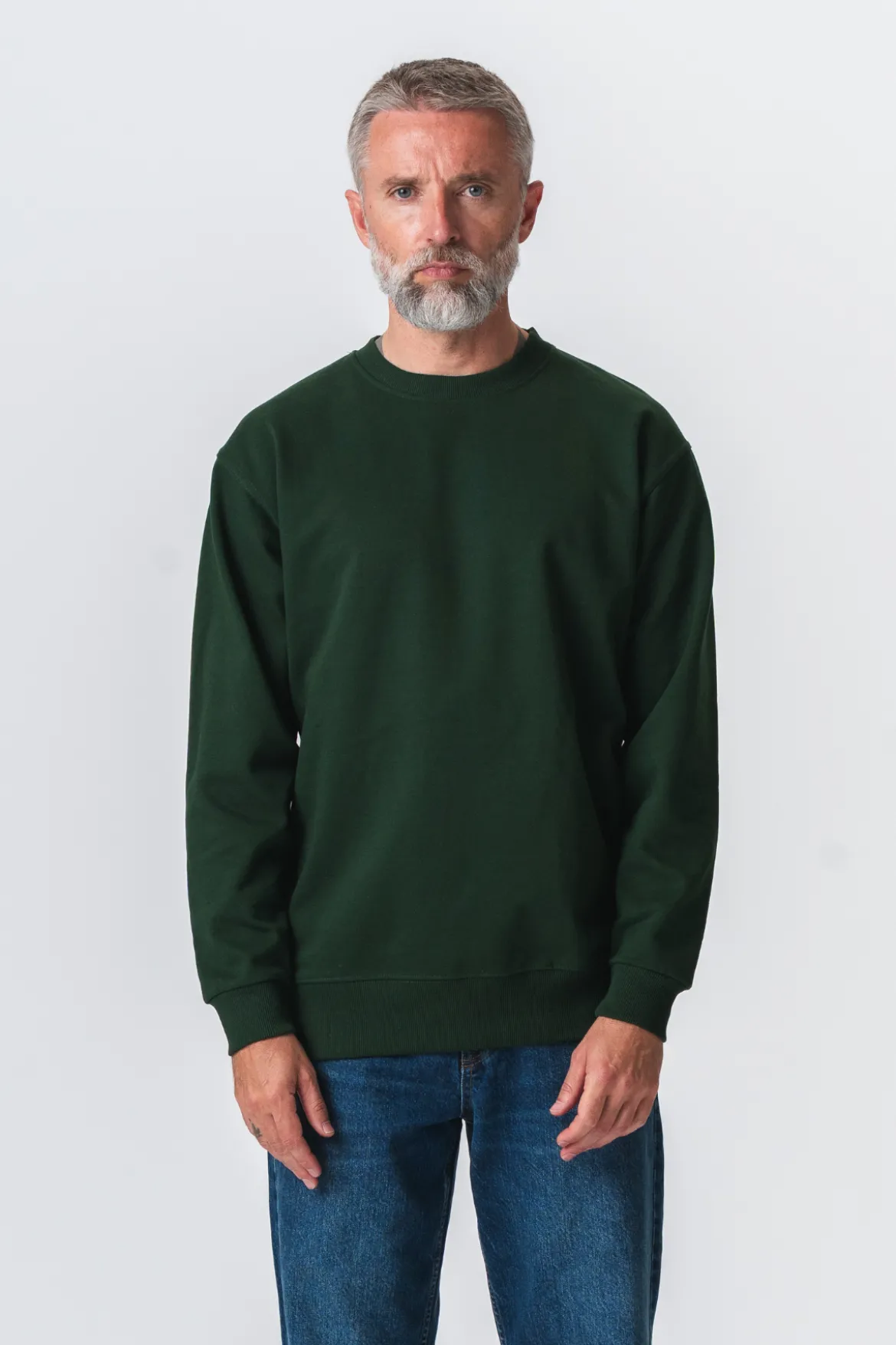 Basic Crewneck - Mørkegrøn