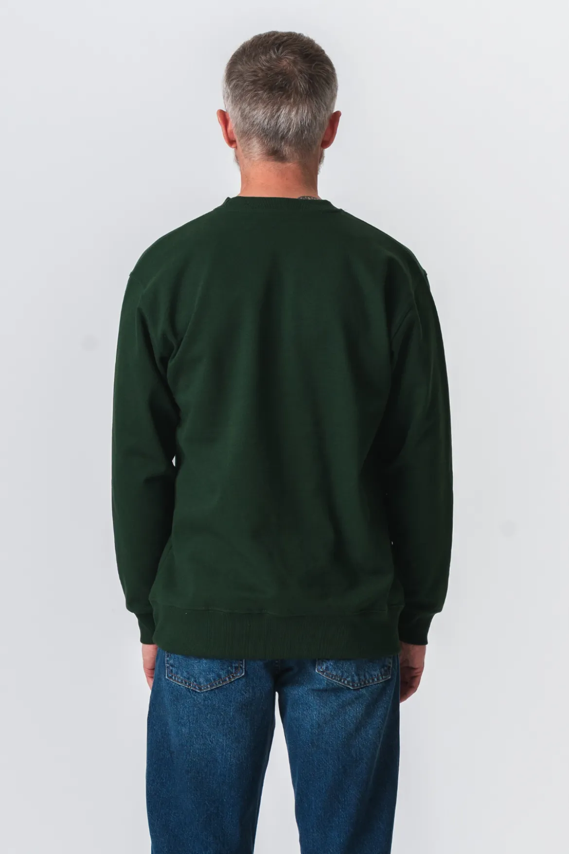 Basic Crewneck - Mørkegrøn