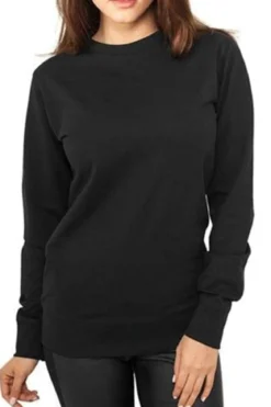 Basic Crewneck - Sort (dame)