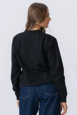 Basic Crewneck - Sort (dame)