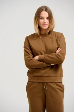 Basic Crewneck Sweat - Brun