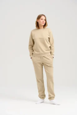Basic Crewneck Sweat - Mørk Beige
