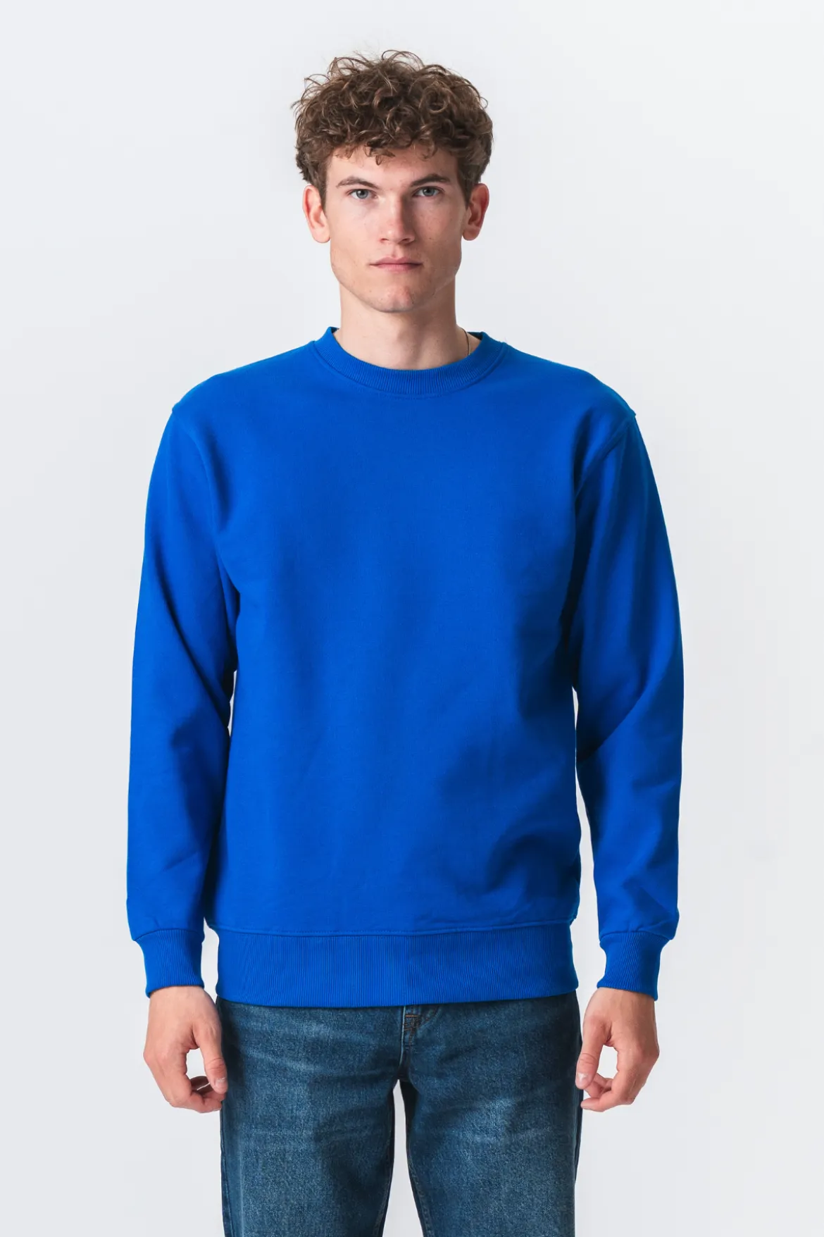 Basic Crewneck - Swedish Blå